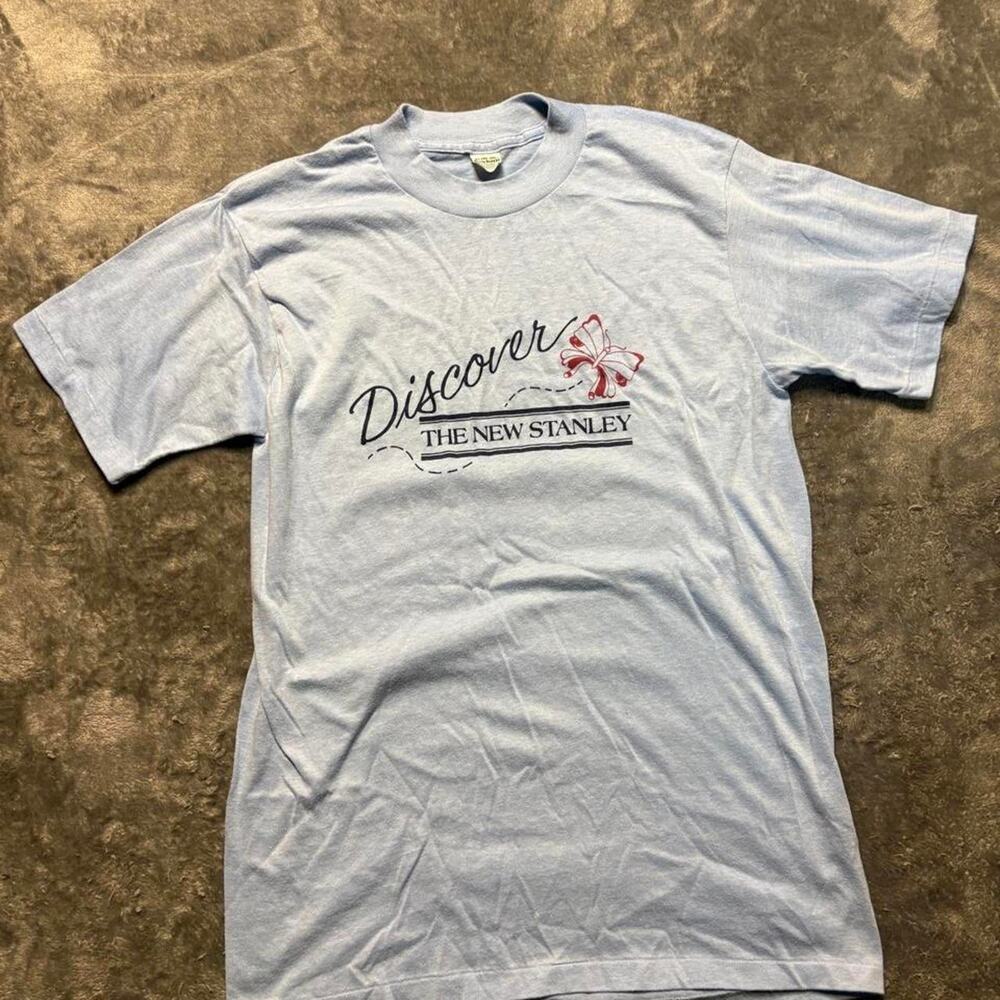 Vintage 70s sun faded thin Stanley Cup T-Shirt